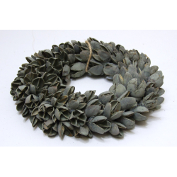 Wianek z suszonych owoców egzotycznych Bakuli 20cm Niebieski